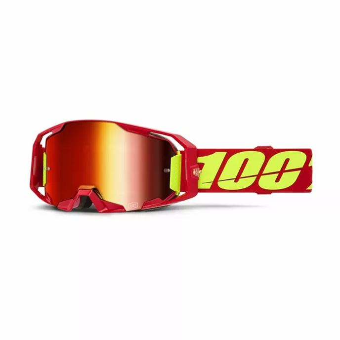 100% MX Goggles Armatic Red Red Mirror